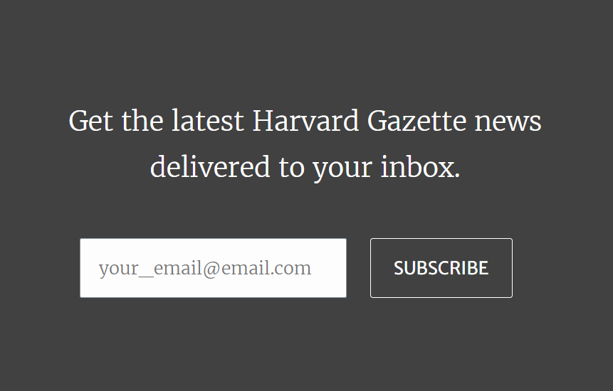 harvard subscribe newsletter